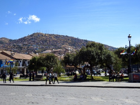 Taken from the main Plaza in Cusco, Plaza de Armas